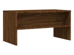 Lackland AFB Mueble de TV madera de ingeniería marrón roble 80x40x40 cm