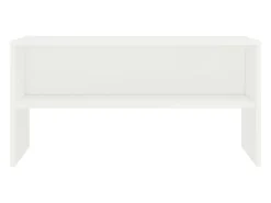 Lackland AFB Mueble para TV madera contrachapada blanco 80x40x40 cm