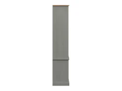 Larindor Librería VIGO madera maciza de pino gris 85x35x170 cm