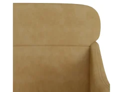 Leon Scott Sillón de terciopelo marrón 63x76x80 cm