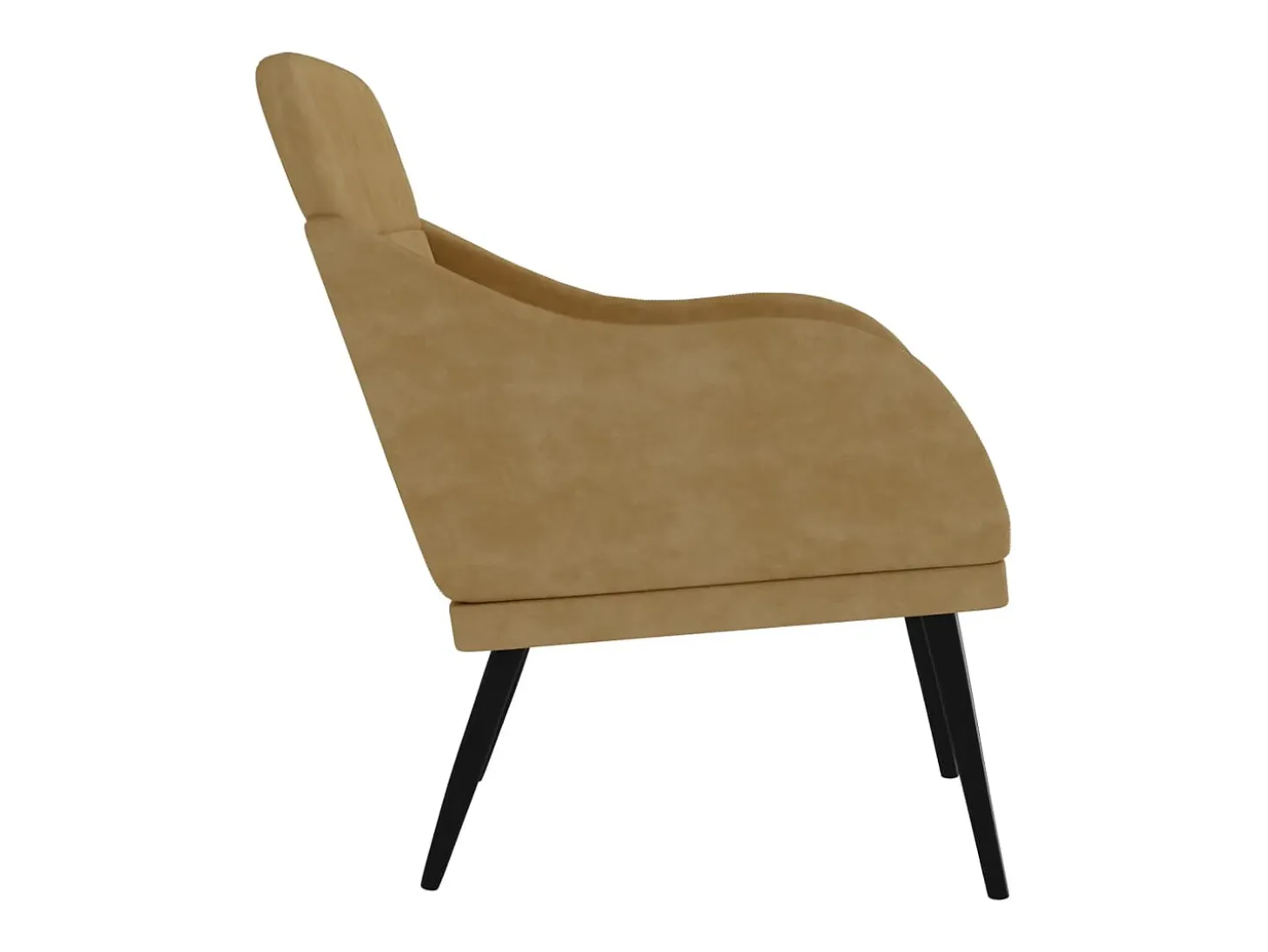 Leon Scott Sillón de terciopelo marrón 63x76x80 cm