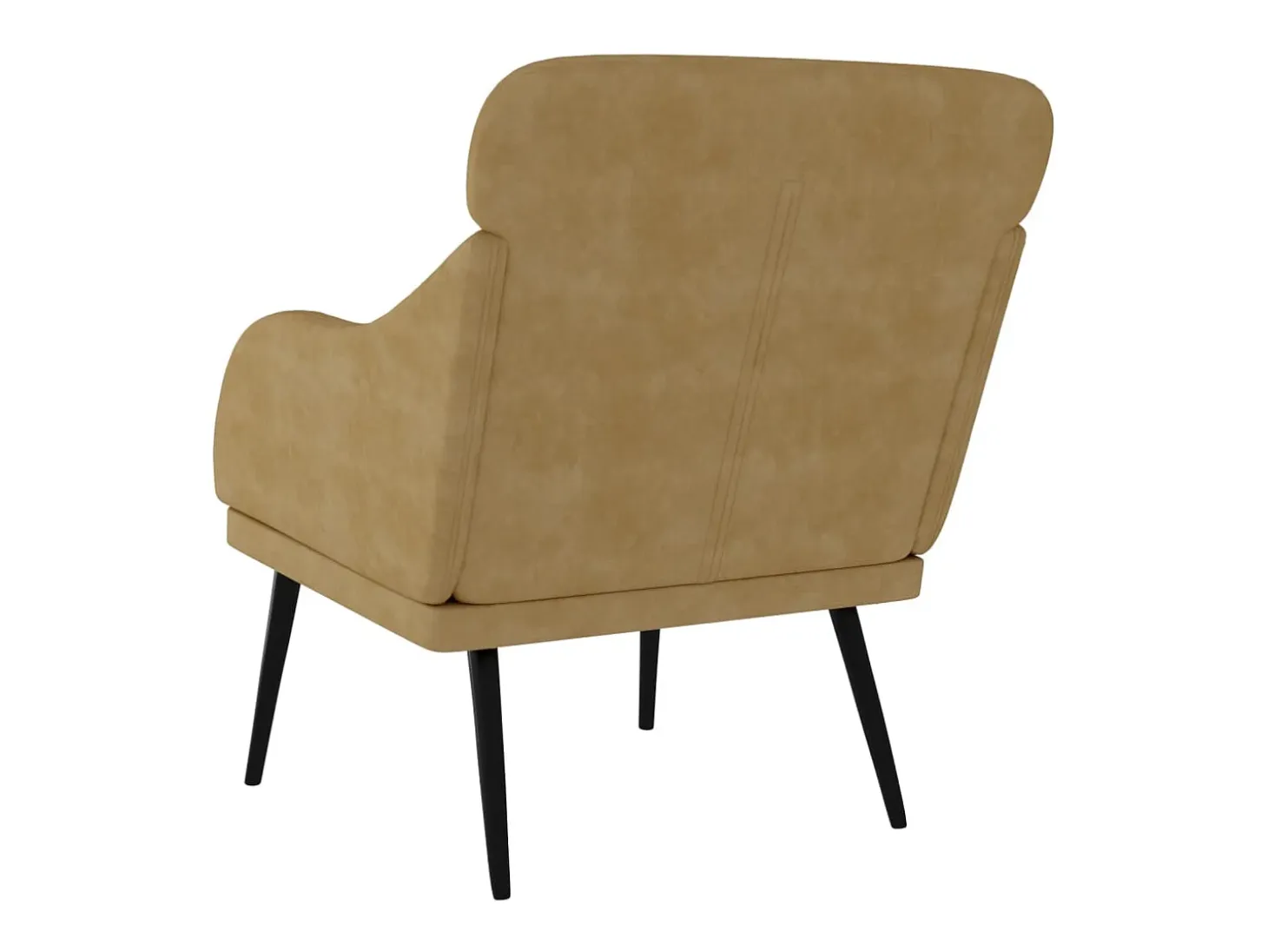 Leon Scott Sillón de terciopelo marrón 63x76x80 cm
