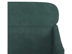 Leon Scott Sillón de terciopelo verde oscuro 63x76x80 cm