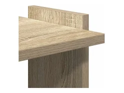 Librería 3 estantes madera ingeniería roble sonoma 60x30x120 cm