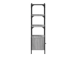 Librería 3 estantes madera ingeniería gris Sonoma 41x30x109,5cm