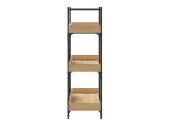 Librería 3 estantes madera ingeniería roble 100x33x108,5 cm