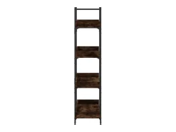Librería 4 estantes madera ingeniería roble humo 100x33x145,5cm