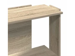 Librería 3 estantes madera ingeniería roble sonoma 60x30x80 cm