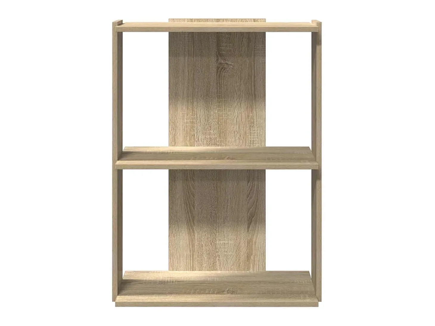 Librería 3 estantes madera ingeniería roble sonoma 60x30x80 cm