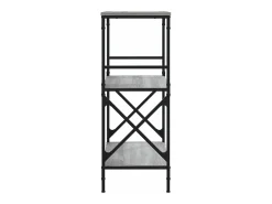 Librería 3 estantes madera ingeniería gris Sonoma 59x35x90,5 cm