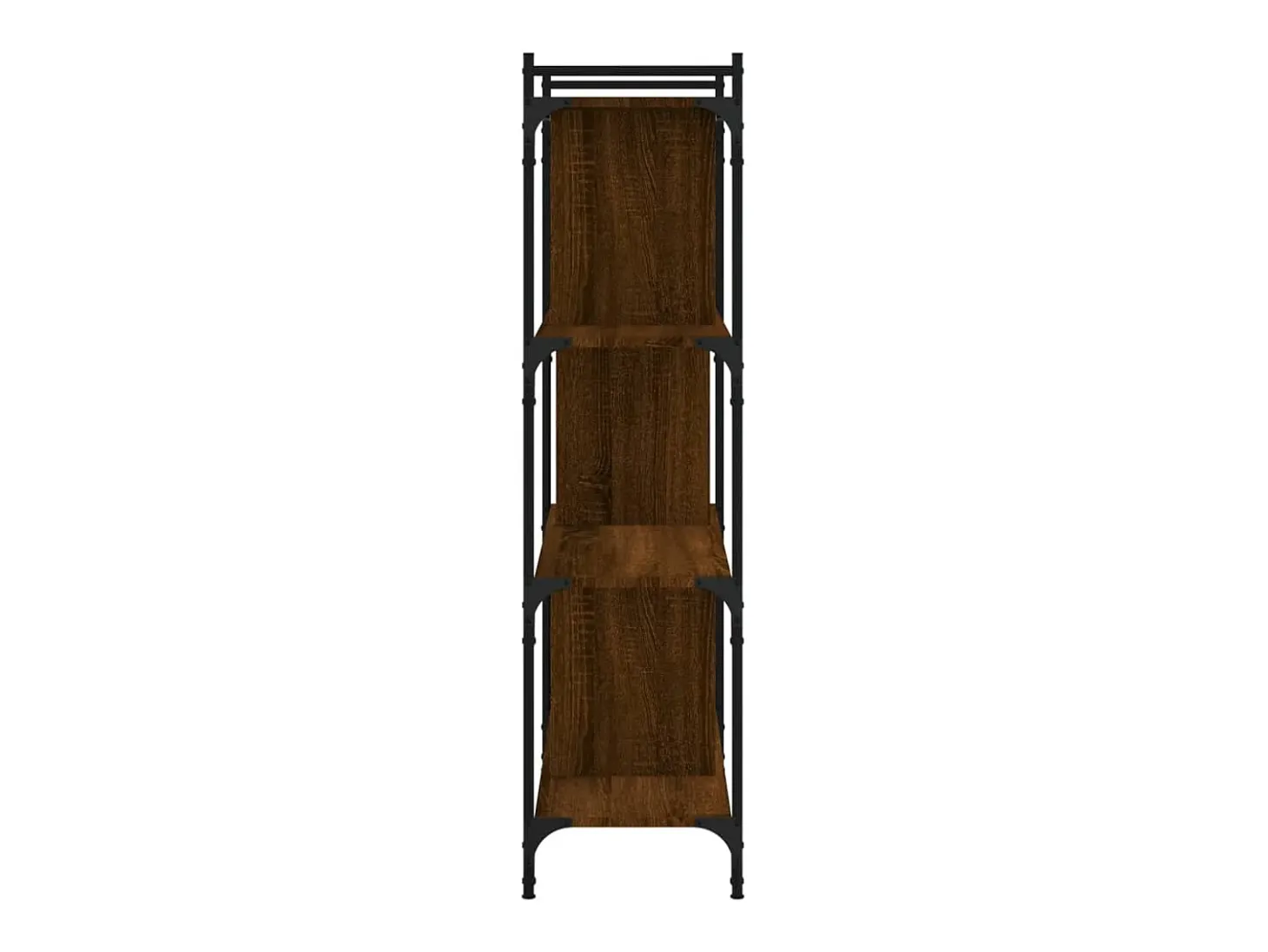 Librería 4 estantes madera ingeniería marrón roble 76x32x123 cm
