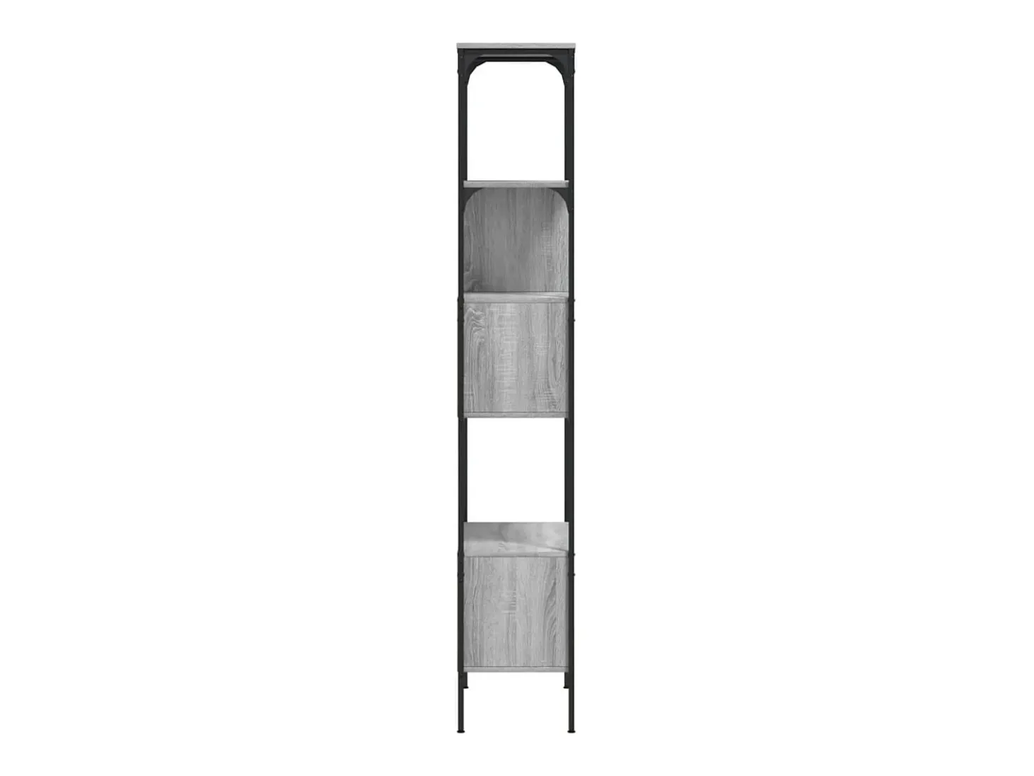 Librería 5 estantes madera ingeniería gris Sonoma 76x33x188,5cm