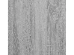 Librería 3 estantes madera ingeniería gris Sonoma 60x30x60 cm