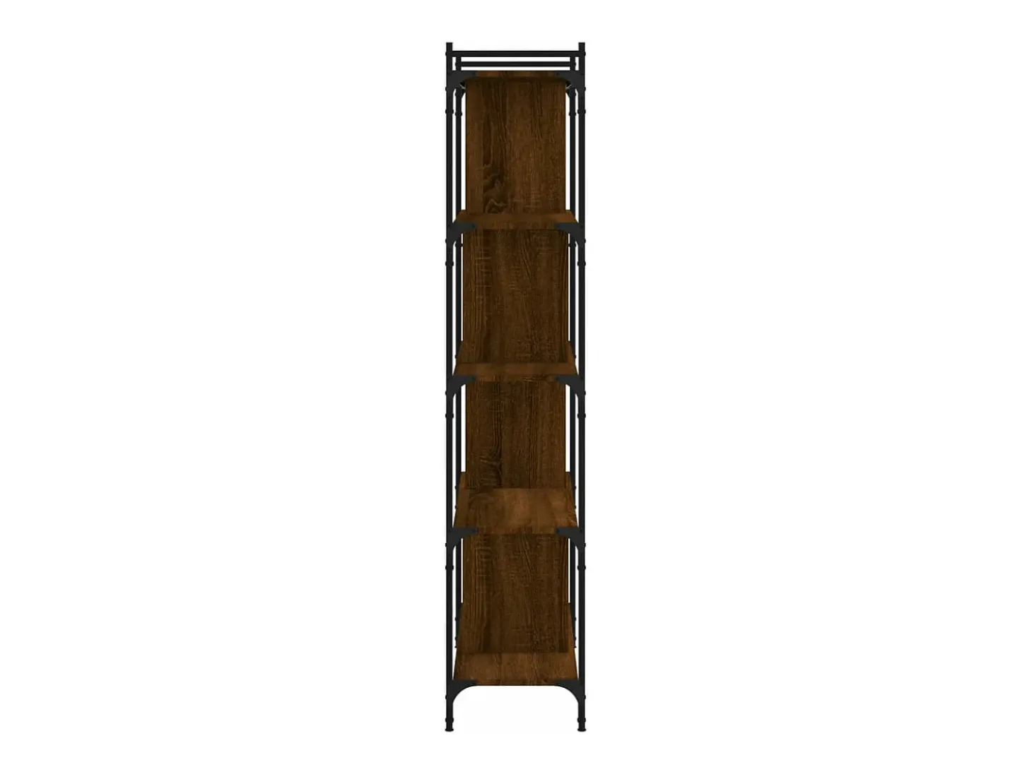 Librería 5 estantes madera ingeniería marrón roble 76x32x158 cm
