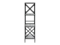 Librería 4 estantes madera ingeniería gris Sonoma 59x35x132 cm