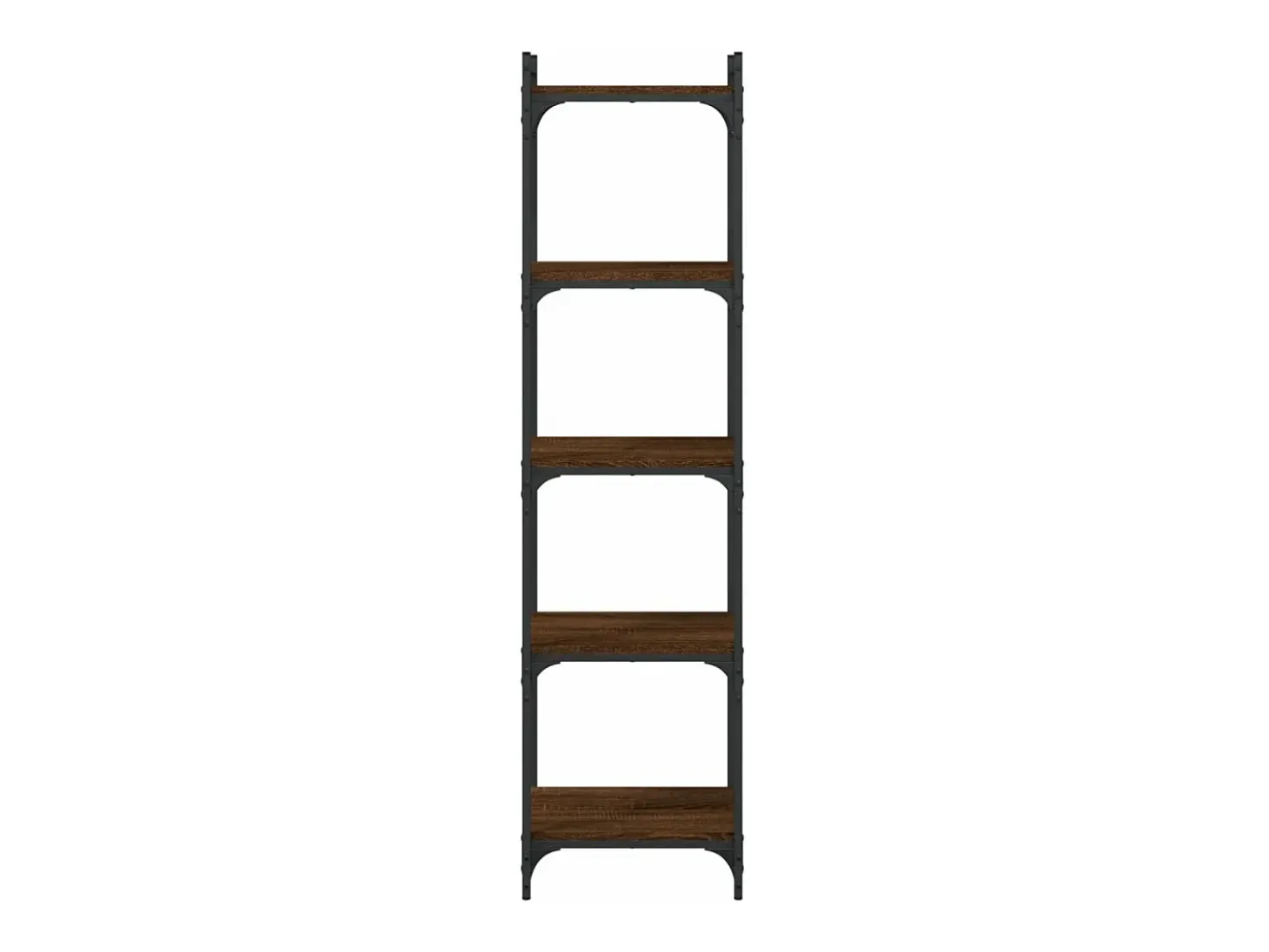 Librería 5 estantes madera ingeniería roble marrón 40x30x154 cm