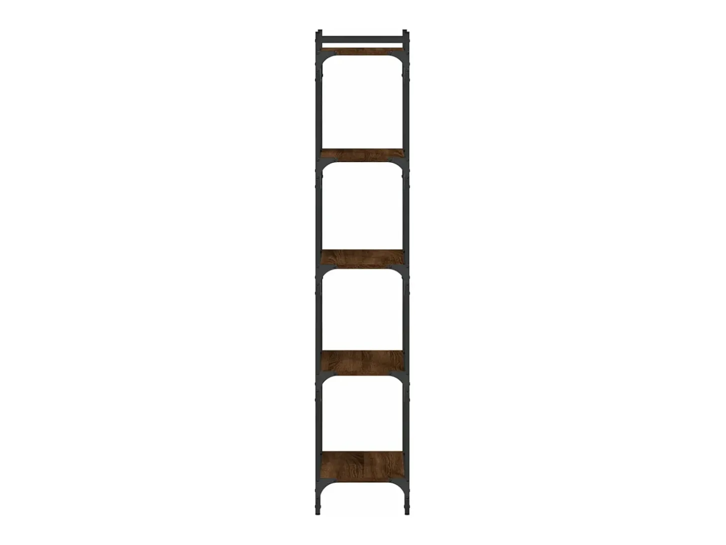 Librería 5 estantes madera ingeniería roble marrón 40x30x154 cm