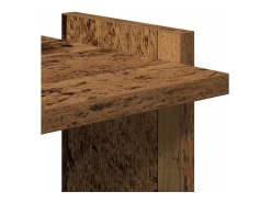 Librería 3 niveles madera ingeniería madera vieja 60x30x120 cm