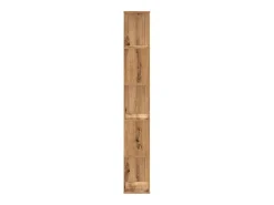 Librería 5 niveles madera roble artesanal 80,5x23,5x162,5 cm ES569549