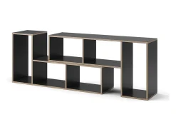 Librería antracita 112.8x30x56.4 tetrix