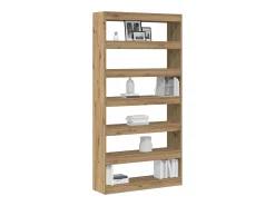 Librería Artesanal de Madera Maciza de Roble 100 x 30 x 198 cm