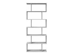Librería ATHENA - Gris hormigón - 6 nichos - 192 x 80 x 24 cm