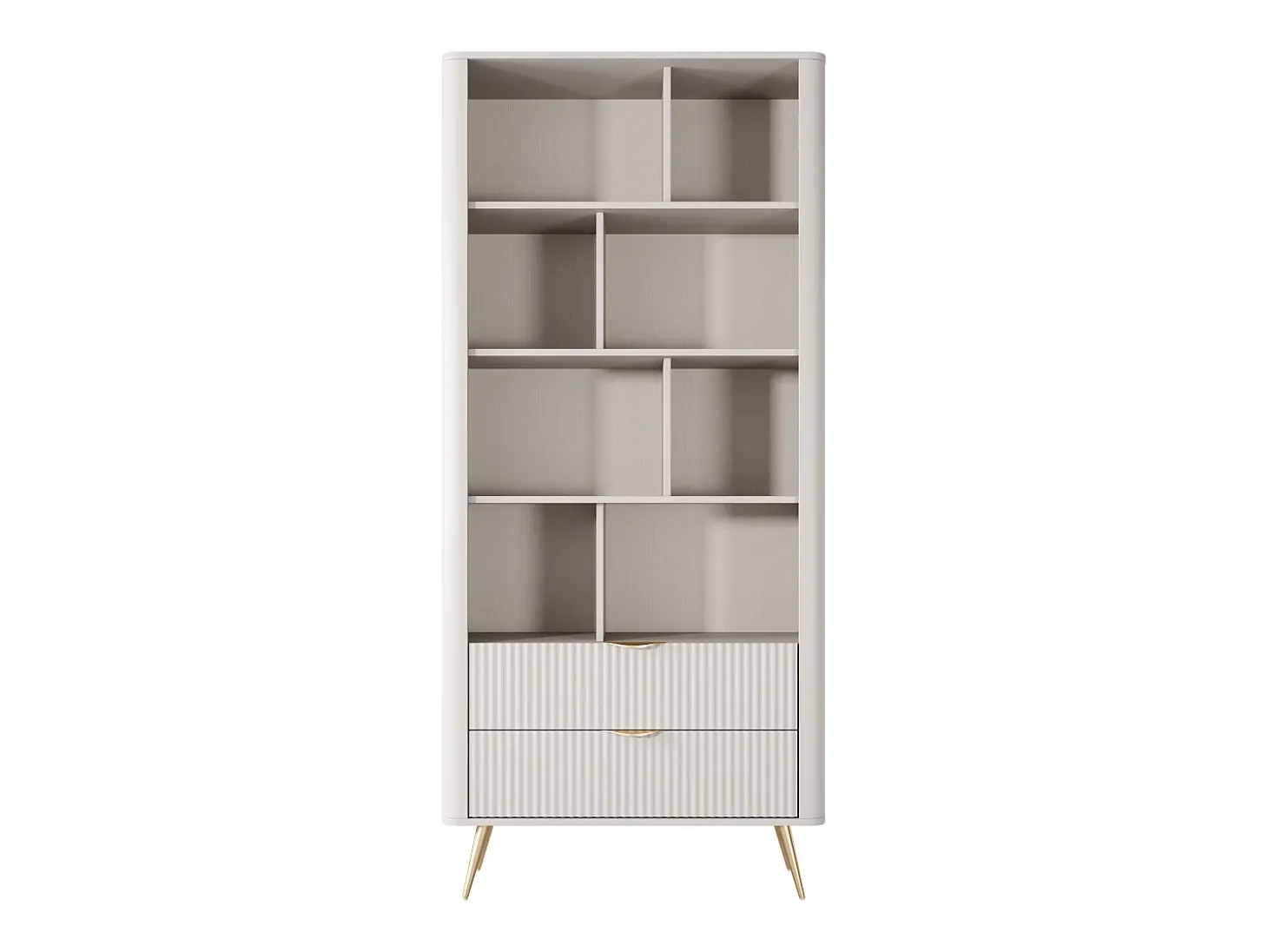 Librería: Bege, 88,2 x 38 x 193,8 cm