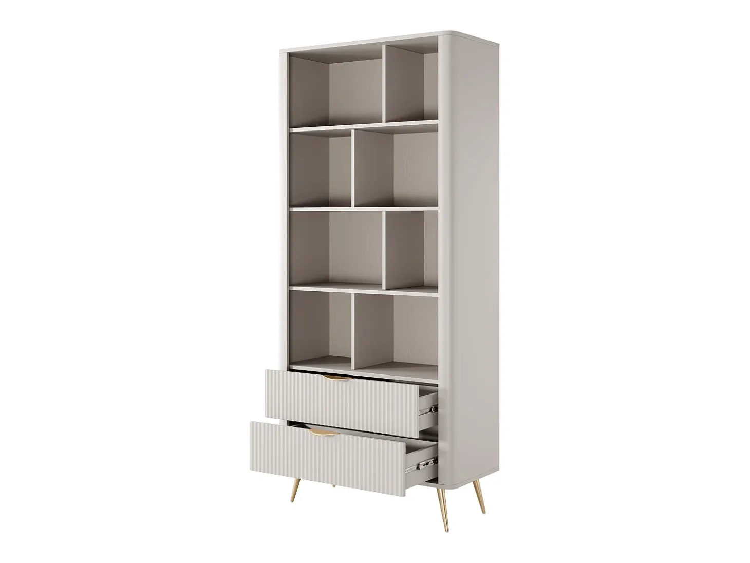 Librería: Bege, 88,2 x 38 x 193,8 cm