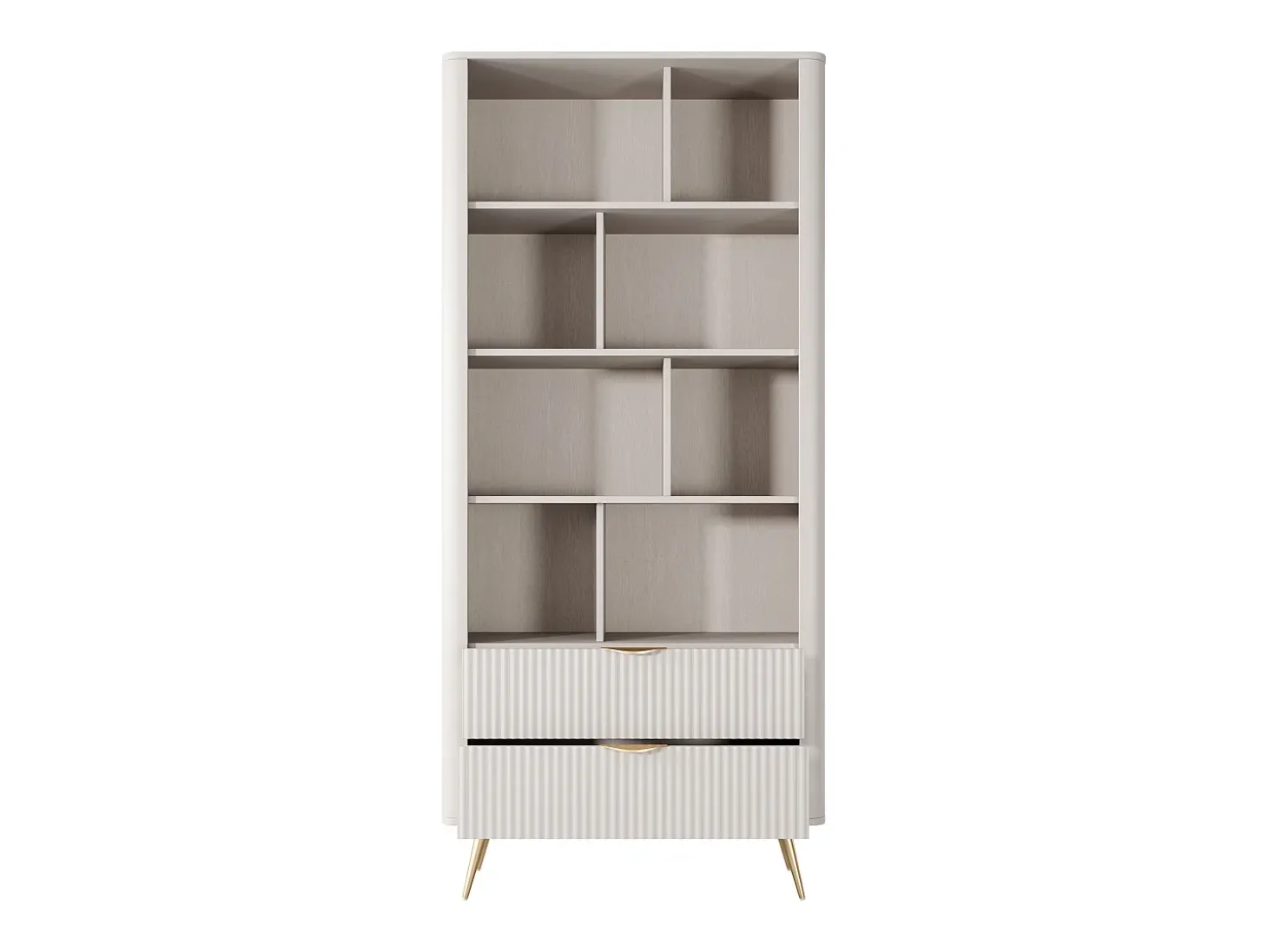 Librería: Bege, 88,2 x 38 x 193,8 cm