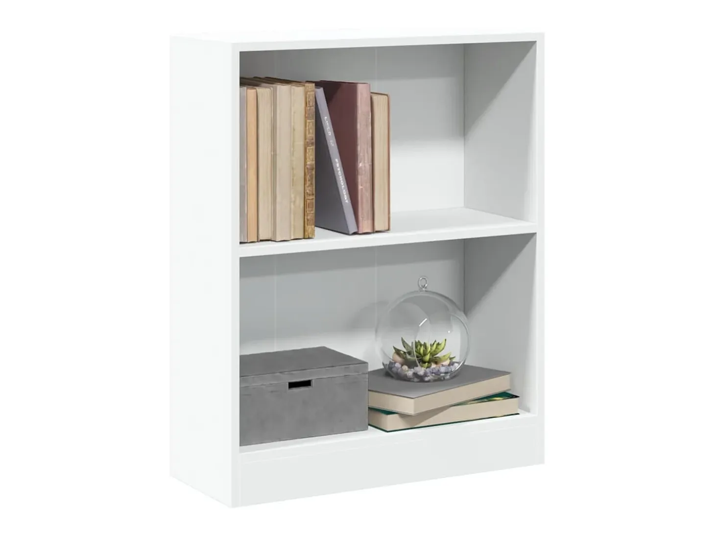 Librería Blanca 60x24x76 cm Madera de Ingeniería