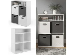 Librería blanco 72x30.6x90.2
