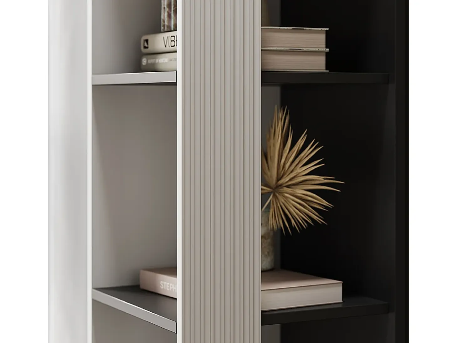 Librería blanco 36x36x188 eliza