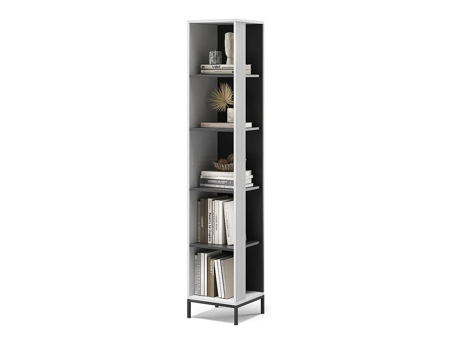 Librería blanco 36x36x188 eliza