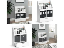 Librería blanco 72x31.2x96.2 luigi