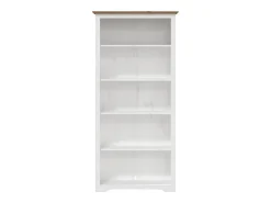 Librería BODO 5 estantes madera maciza pino marrón 80x38x180 cm