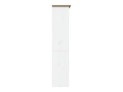 Librería BODO 5 estantes madera maciza pino marrón 80x38x180 cm