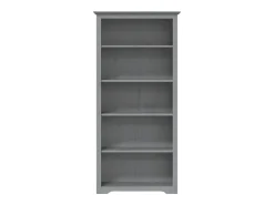 Librería BODO 5 estantes madera maciza pino gris 80x38x180 cm