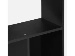 Librería con 5 baldas y 10 compartimentos negro