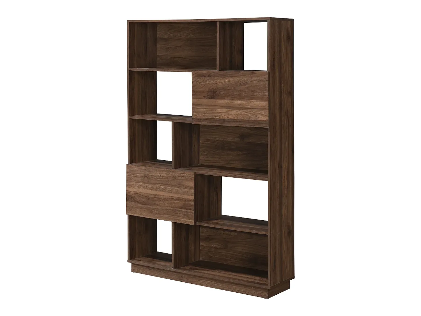 Librería con 2 puertas y 8 estantes - Natural oscuro - CEVANIA