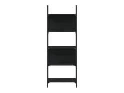 Librería de 5 estantes madera ingeniería negro 60,5x24x166,5 cm