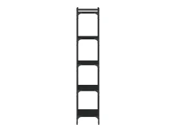 Librería de 5 estantes madera de ingeniería negro 40x30x154 cm