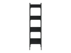 Librería de 4 estantes madera ingeniería negro 35x30x138,5 cm