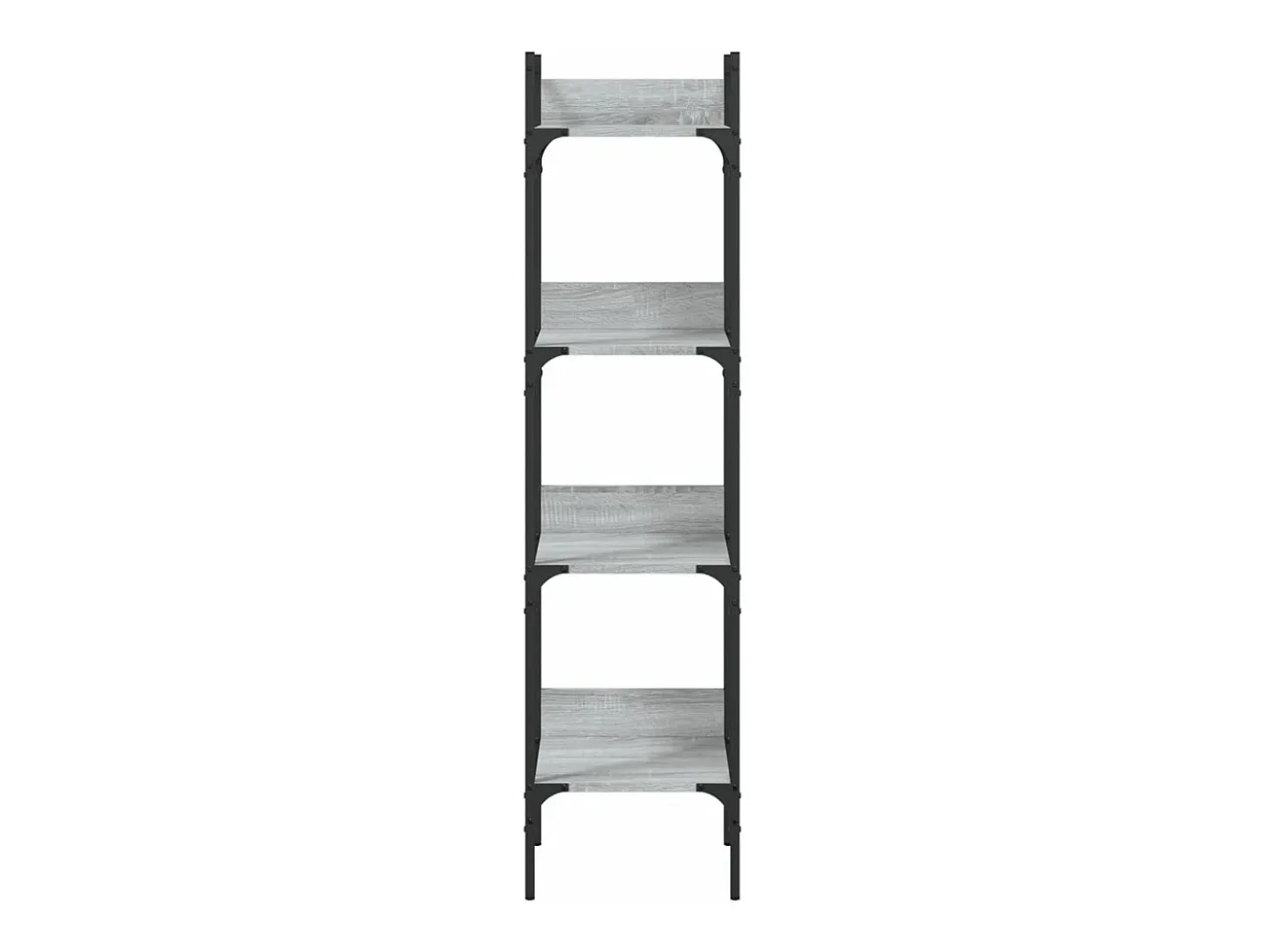 Librería de 4 estantes madera gris Sonoma 35x30x138,5 cm