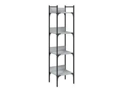 Librería de 4 estantes madera gris Sonoma 35x30x138,5 cm
