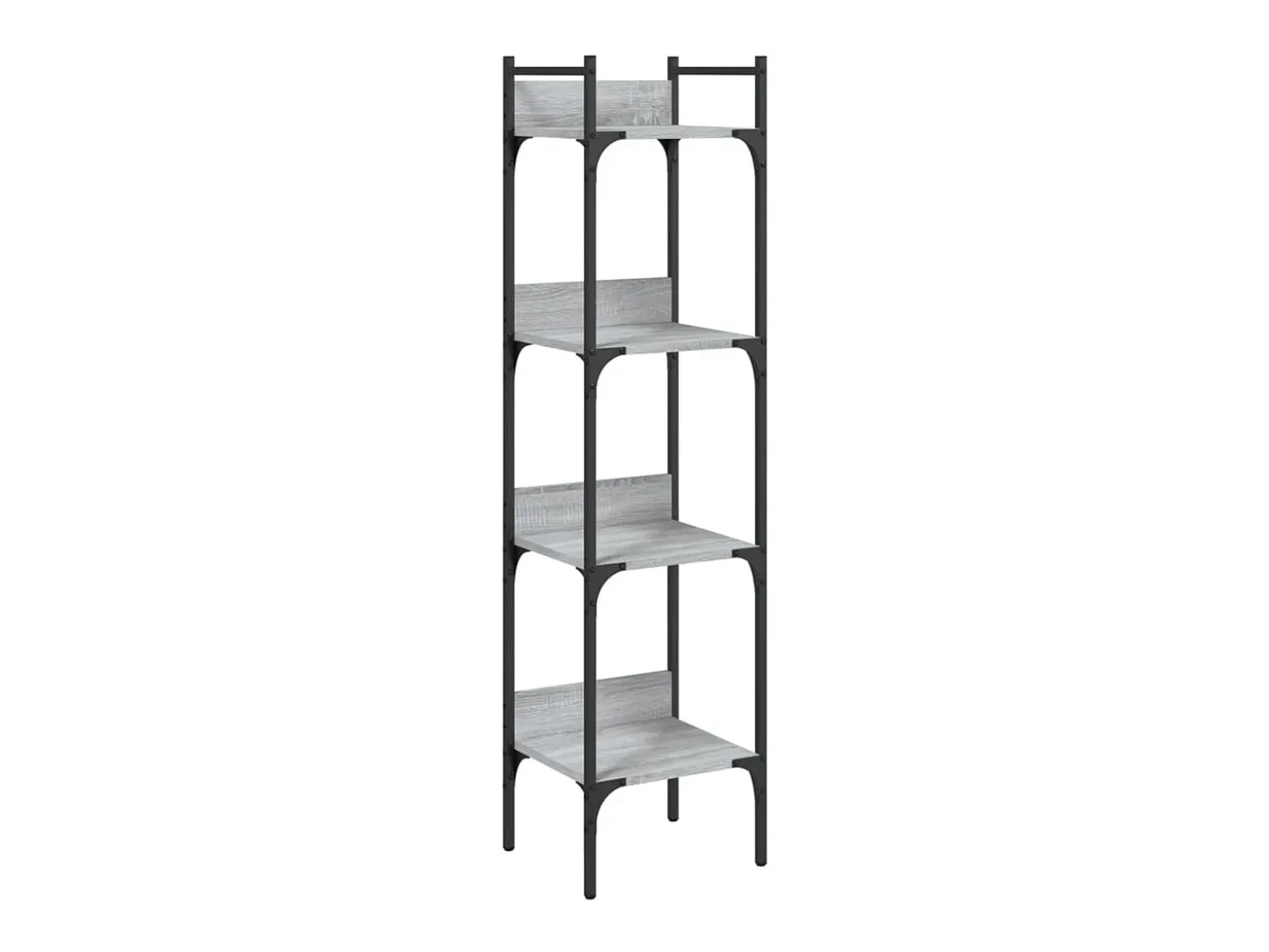 Librería de 4 estantes madera gris Sonoma 35x30x138,5 cm
