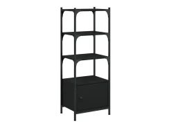 Librería de 3 estantes madera ingeniería negro 41x30x109,5 cm