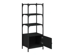 Librería de 3 estantes madera ingeniería negro 41x30x109,5 cm