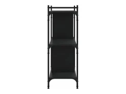 Librería de 3 estantes madera de ingeniería negro 76x32x88 cm