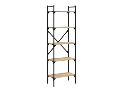 Librería de 5 estantes madera roble Sonoma 56x31,5x174 cm