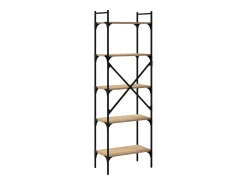 Librería de 5 estantes madera roble Sonoma 56x31,5x174 cm